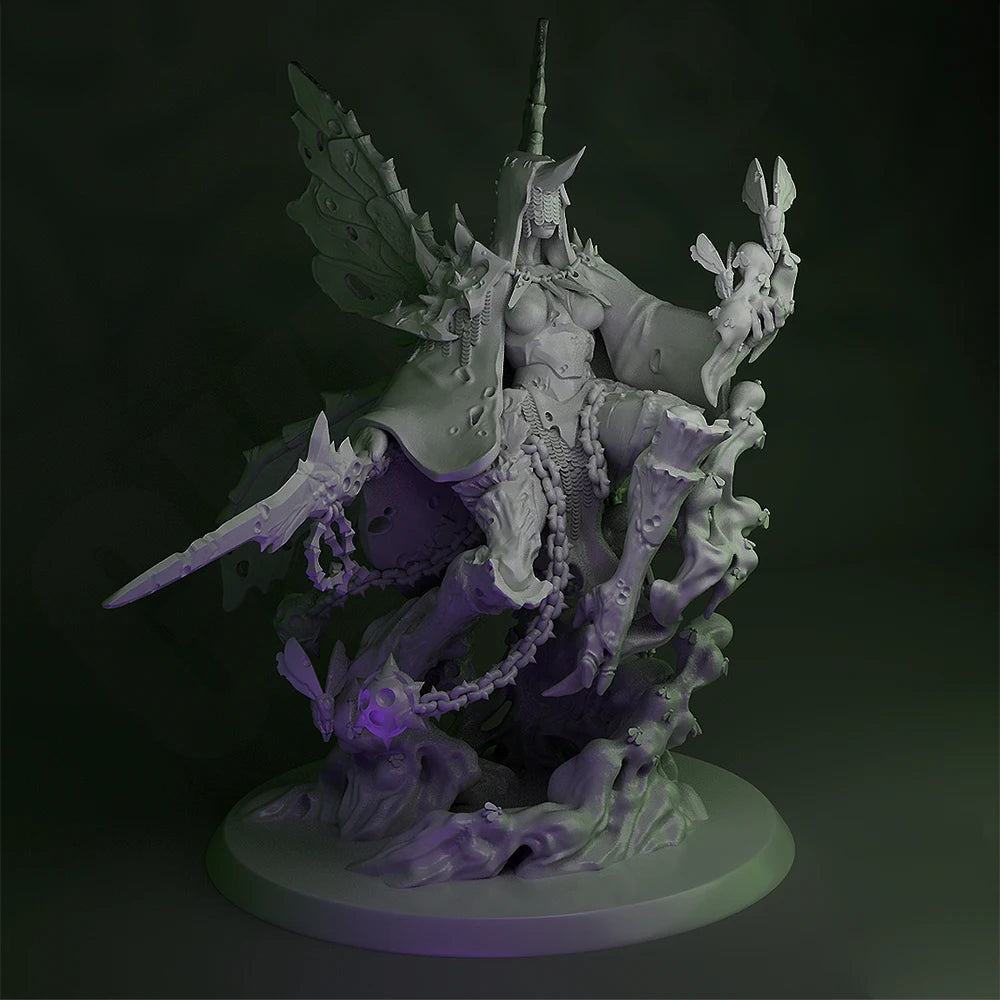 1/24 Undead Butterfly Princess, Resin Model Figure Kit, Fantasy Theme, Unassembled and Unpainted
