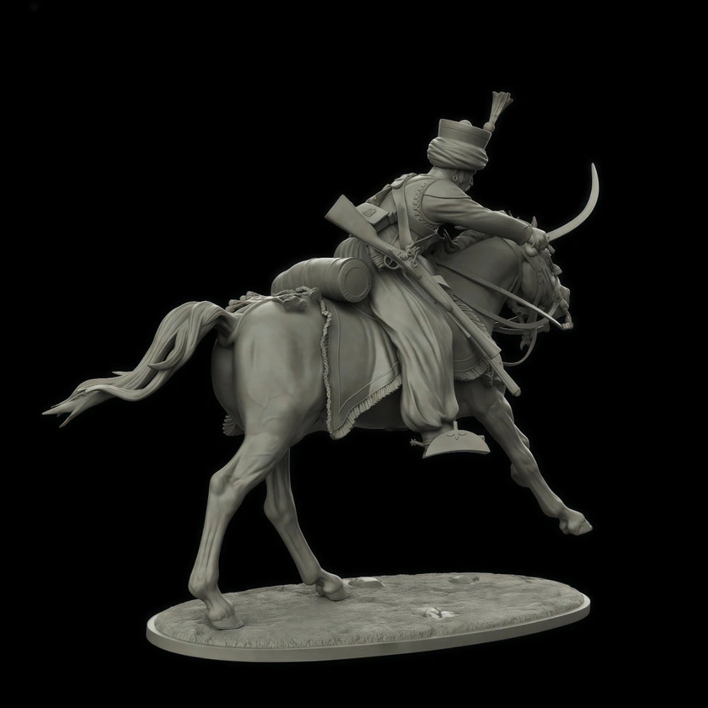 1/30 Napoleonic Mameluke Imperial Guard, 3 Figures, Resin Model Figure Kit, Unassembled and Unpainted