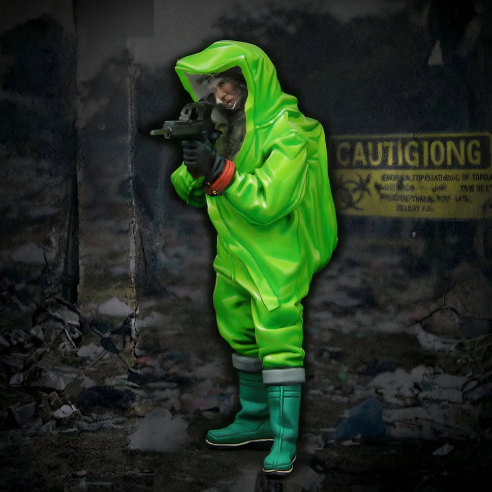 1/35 Modern Soldier CBRN Protective Suit, Resin Model Figure Kit, Unassembled and Unpainted