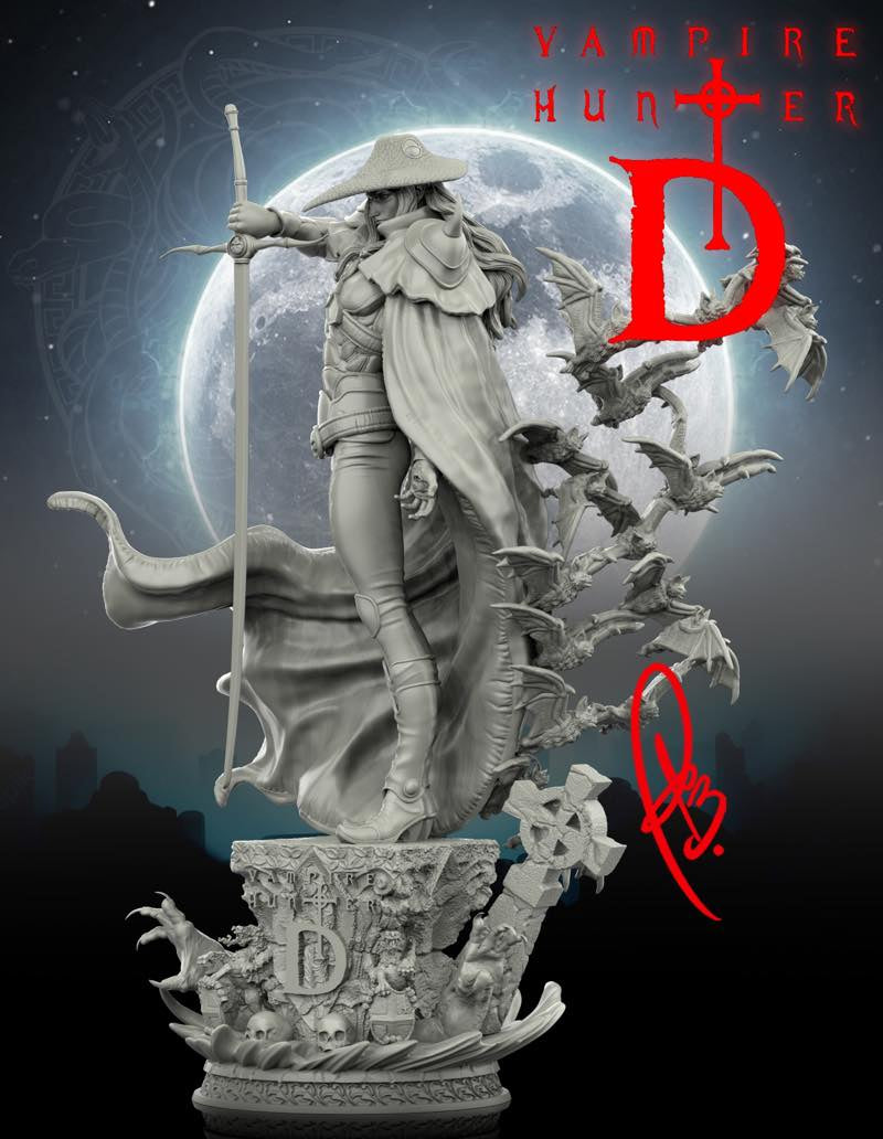 1/24 Vampire Hunter D, Resin Model Figure Kit, Fantasy Theme, Unassembled and Unpainted