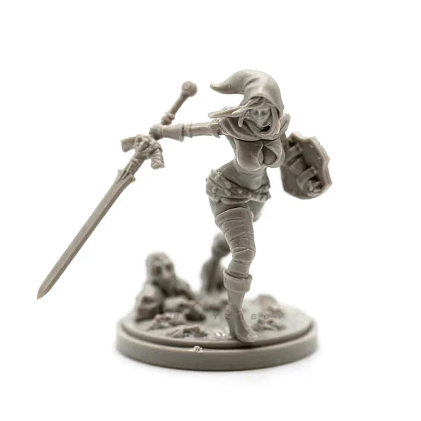 38mm Desert Warrior, Resin Model Figure Kit, Fantasy Theme, Unassembled and Unpainted