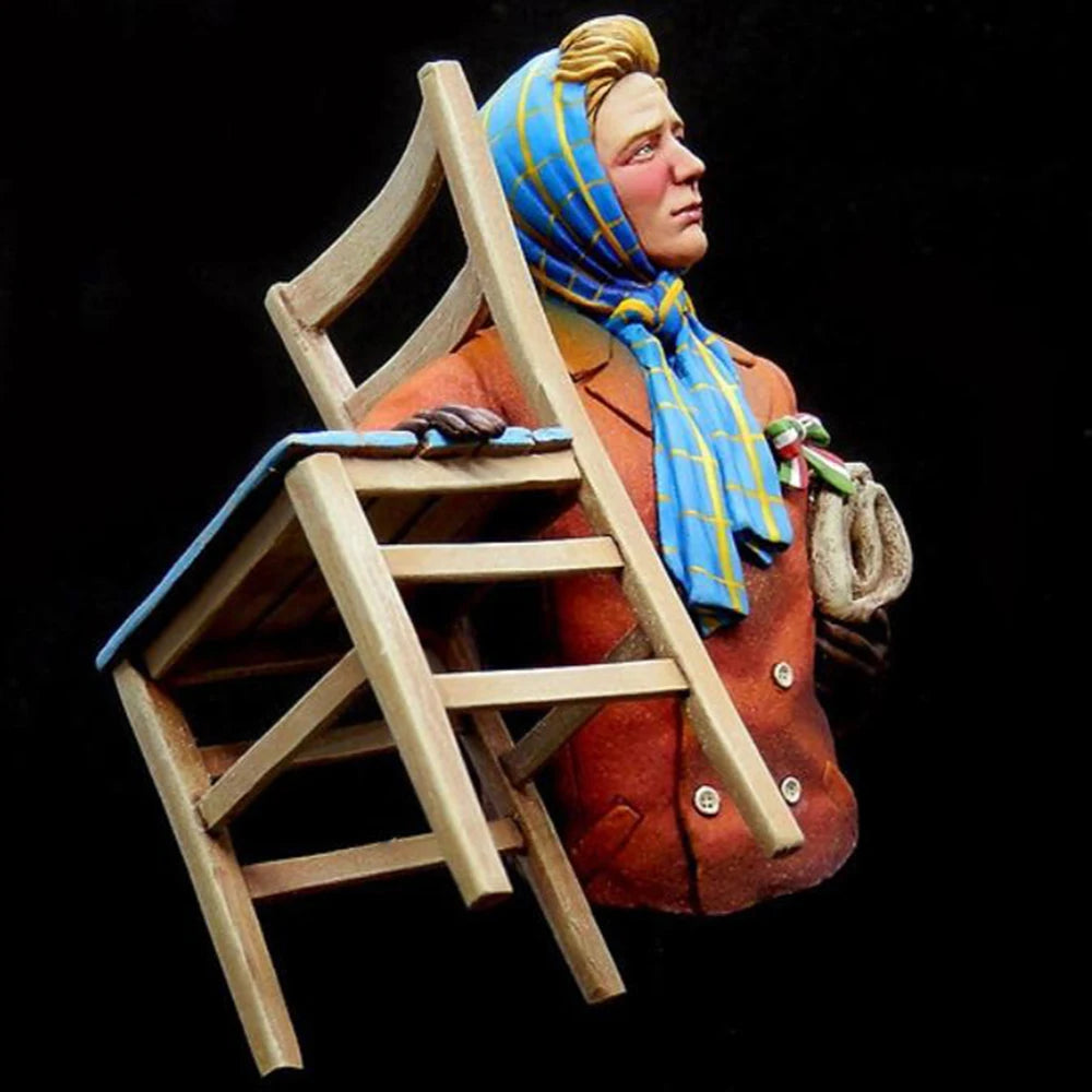 1/10 WWII Rosie the Riveter, Resin Model Bust Kit, Unassembled and Unpainted