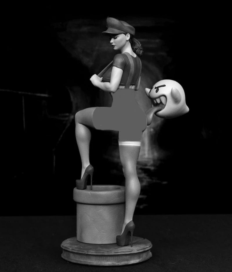 1/24 Female Plumber, Resin Model Figure Kit, Unassembled and Unpainted
