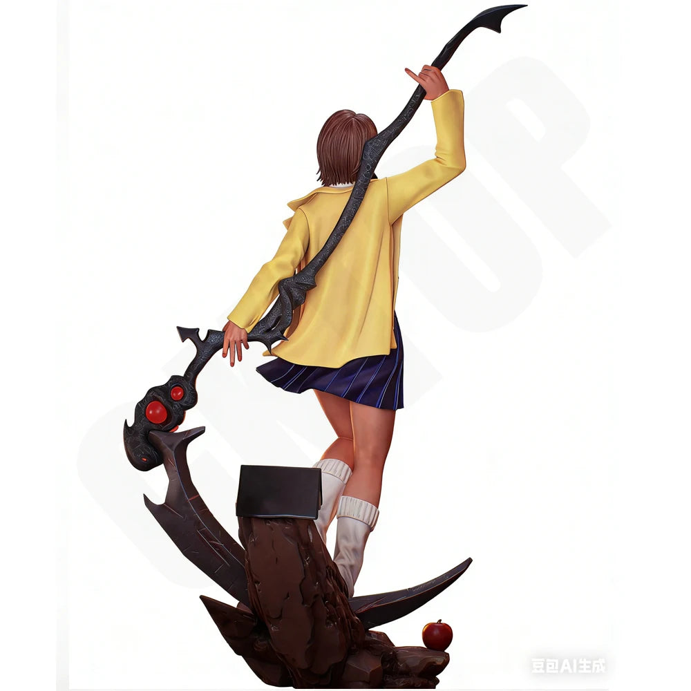1/24 Warrior in School Uniform, Resin Model Figure Kit, Anime Theme, Unassembled and Unpainted