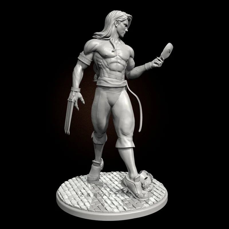50mm Warrior, Resin Model Figure Kit, Fantasy Theme, Unassembled and Unpainted