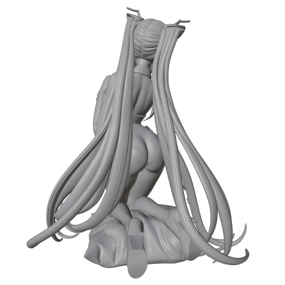 1/24 Elf Sorceress with Flowing Robes, Resin Model Figure Kit, Anime Theme, Unassembled and Unpainted