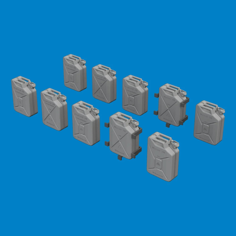 1/35 WWII German Jerry Cans, Resin Model Accessory Kit, Unpainted