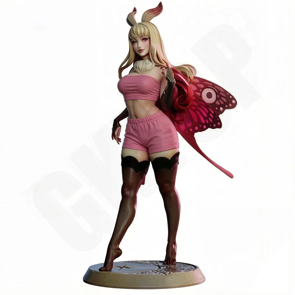 1/24 Butterfly Demon Warrior, Resin Model Figure Kit, Fantasy Theme, Unassembled and Unpainted