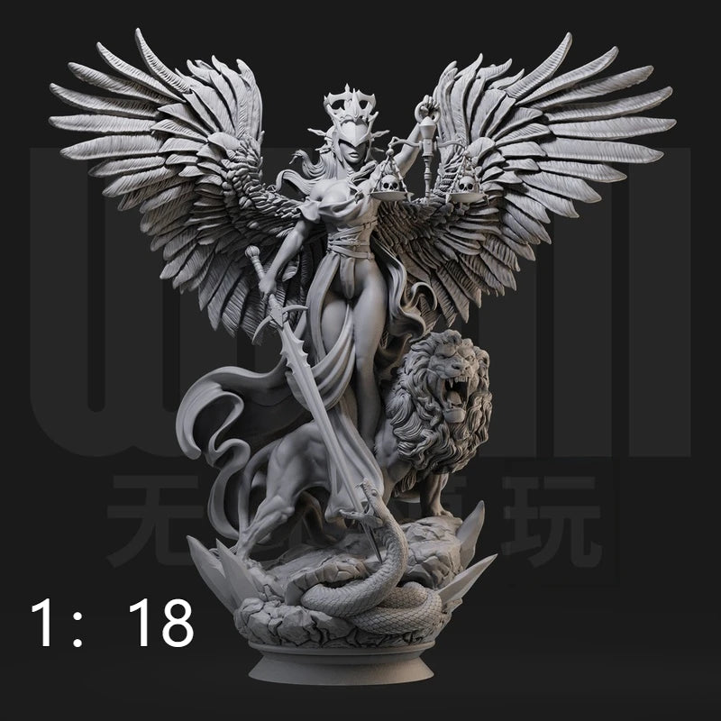 1/24 Goddess of Justice, Resin Model Figure Kit, Mythology Theme, Unassembled and Unpainted