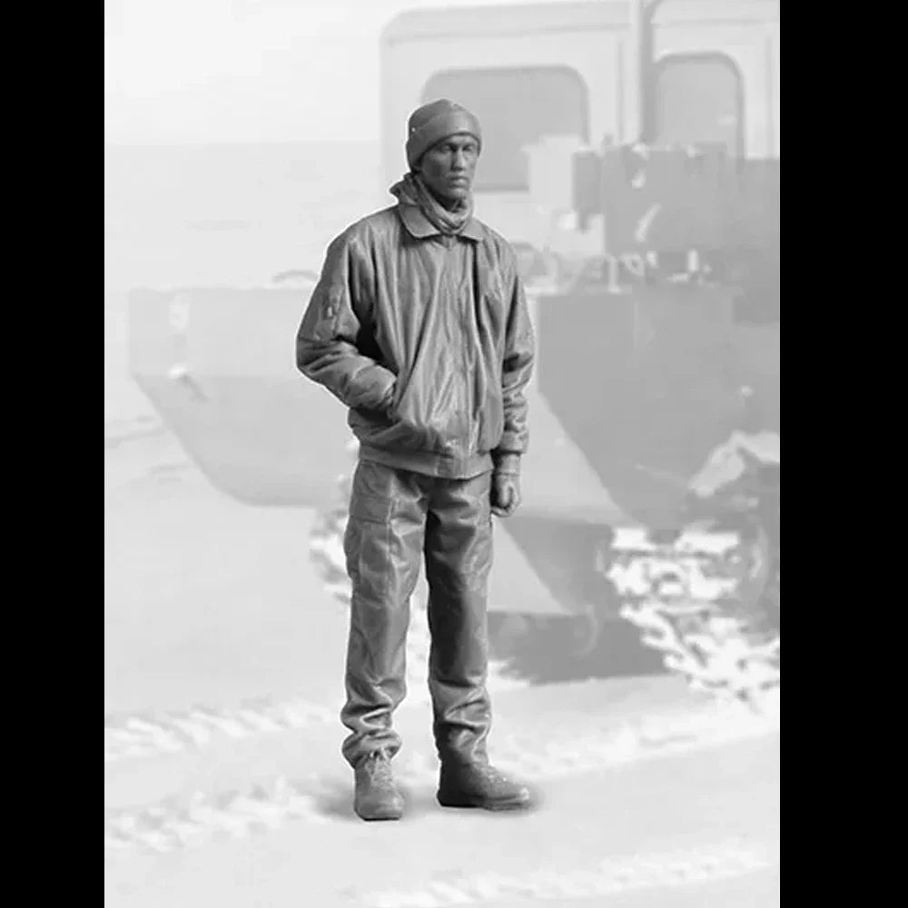 1/32 Modern Polar Researcher with Balaclava, Resin Model Figure Kit, Unassembled and Unpainted