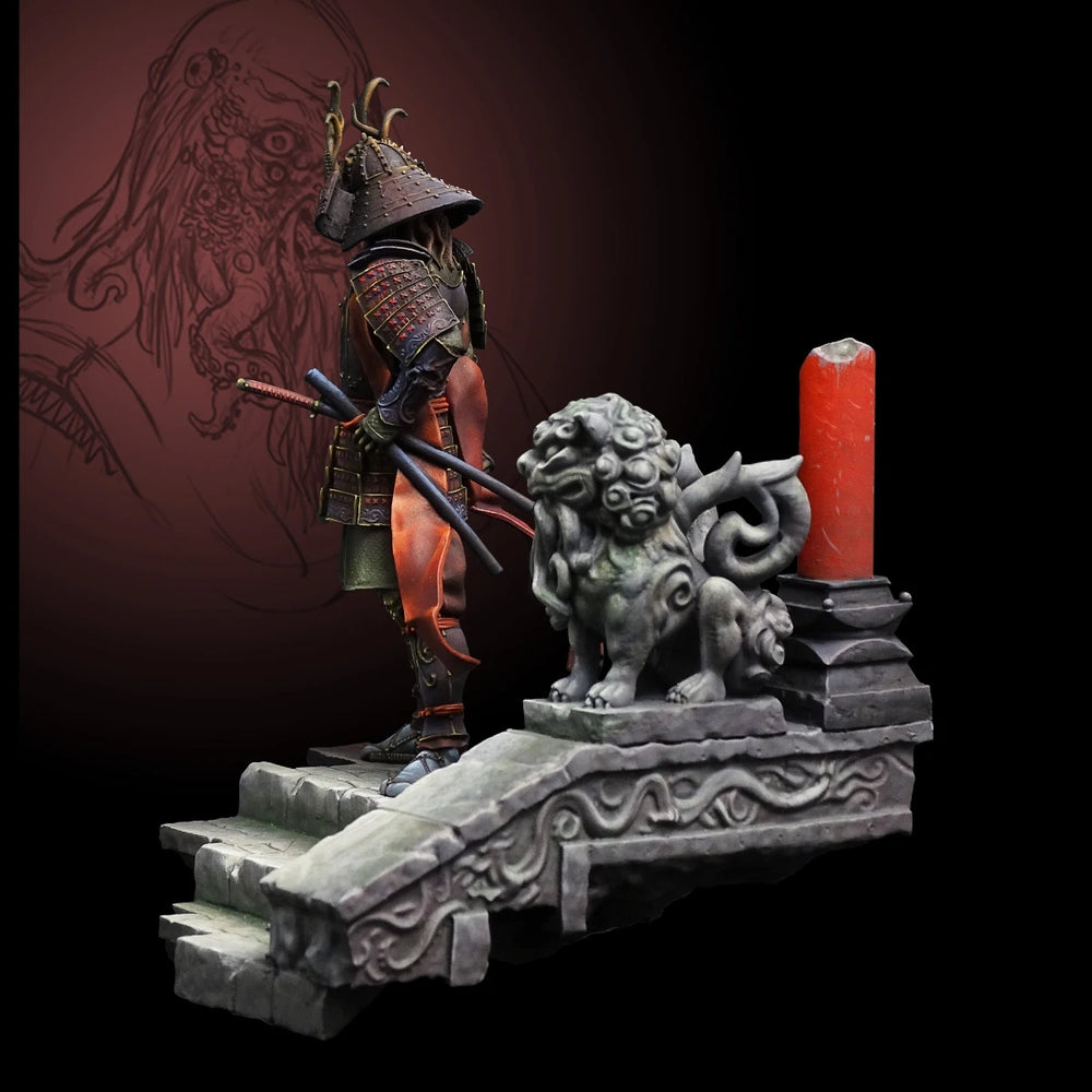 1/24 Ancient Warrior, 2 Figures, Resin Model Figure Kit, Unassembled and Unpainted