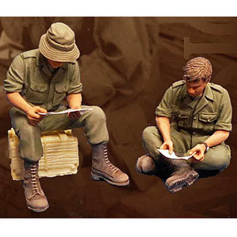 1/35 WWII Australian Soldier, Resin Model Figure Kit, Unassembled and Unpainted