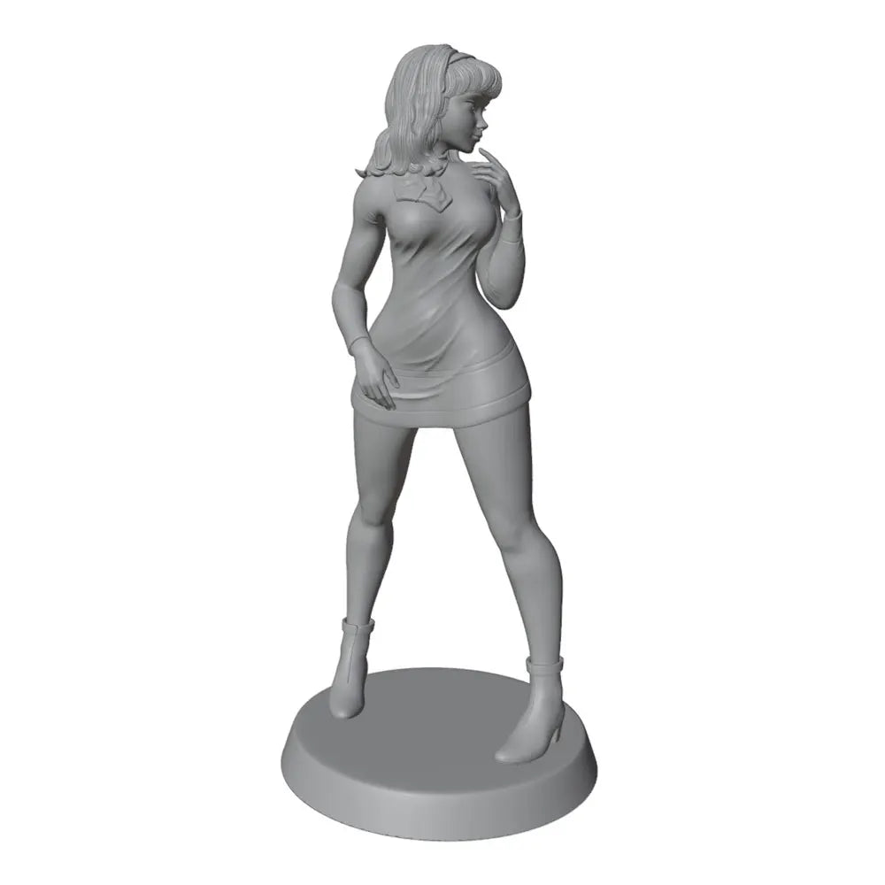 75mm Woman in Evening Dress, Resin Model Figure Kit, Unassembled and Unpainted
