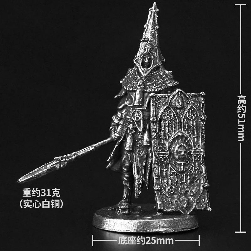 28mm Gothic Monastery Chaplain, 8 Figures, Resin Model Figure Kit, Fantasy Theme, Unassembled and Unpainted