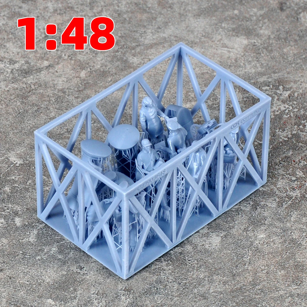 1/35 Street Scene Civilians, 25 Figures, Resin Model Figure Kit, Historical Theme, Unassembled and Unpainted