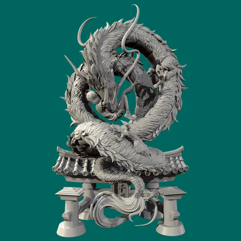 125mm Dragon Beast, Resin Model Creature Kit, Fantasy Theme, Unassembled and Unpainted