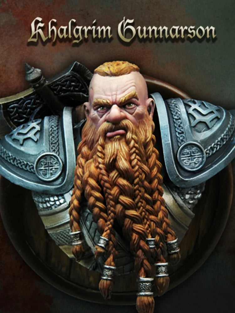 1/10 Viking Warrior, Resin Model Bust Kit, Fantasy Theme, Unassembled and Unpainted