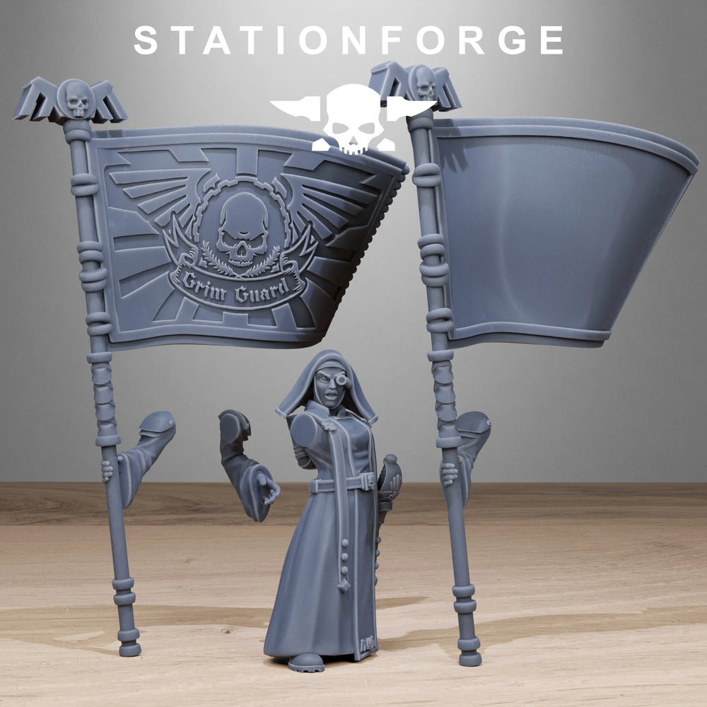 28mm Sisters of Battle, 13 Figures, Resin Model Figure Kit, Sci-Fi Theme, Unassembled and Unpainted