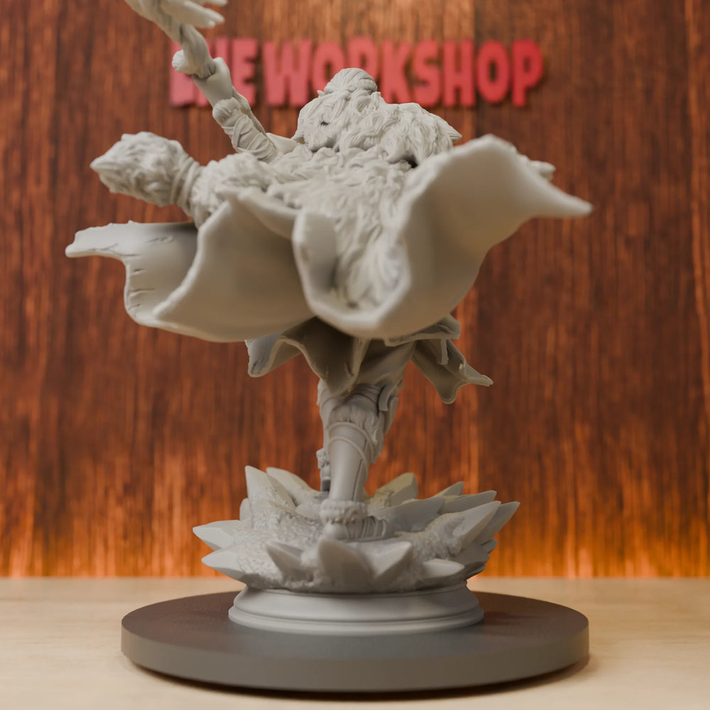 75mm Female Goliath Barbarian, Resin Model Figure Kit, Fantasy Theme, Unassembled and Unpainted
