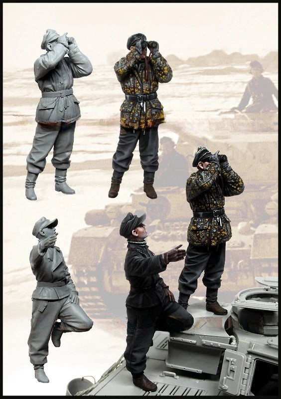1/35 Modern Tactical Squad with Protective Gear, 6 Figures, Resin Model Figure Kit, Unassembled and Unpainted
