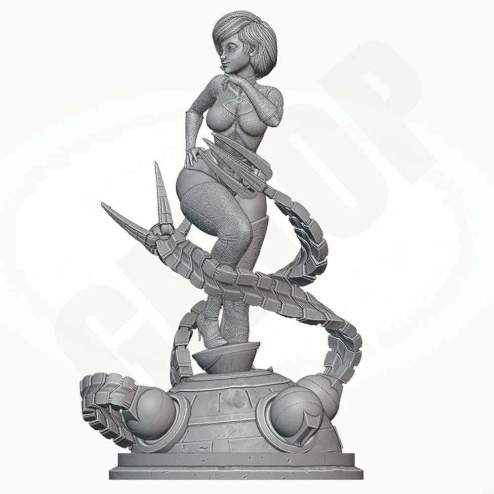 1/24 Elasticity Lady, Resin Model Figure Kit, Fantasy Theme, Unassembled and Unpainted