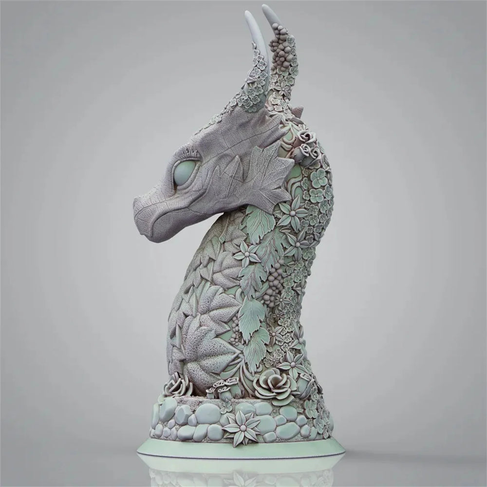1/10 Chinese Dragon, Resin Model Bust Kit, Fantasy Theme, Unassembled and Unpainted