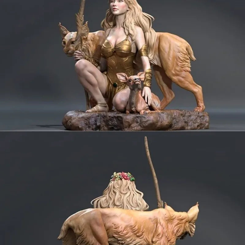 1/24 Ancient Greek Goddess Artemis, Resin Model Figure Kit, Unassembled and Unpainted