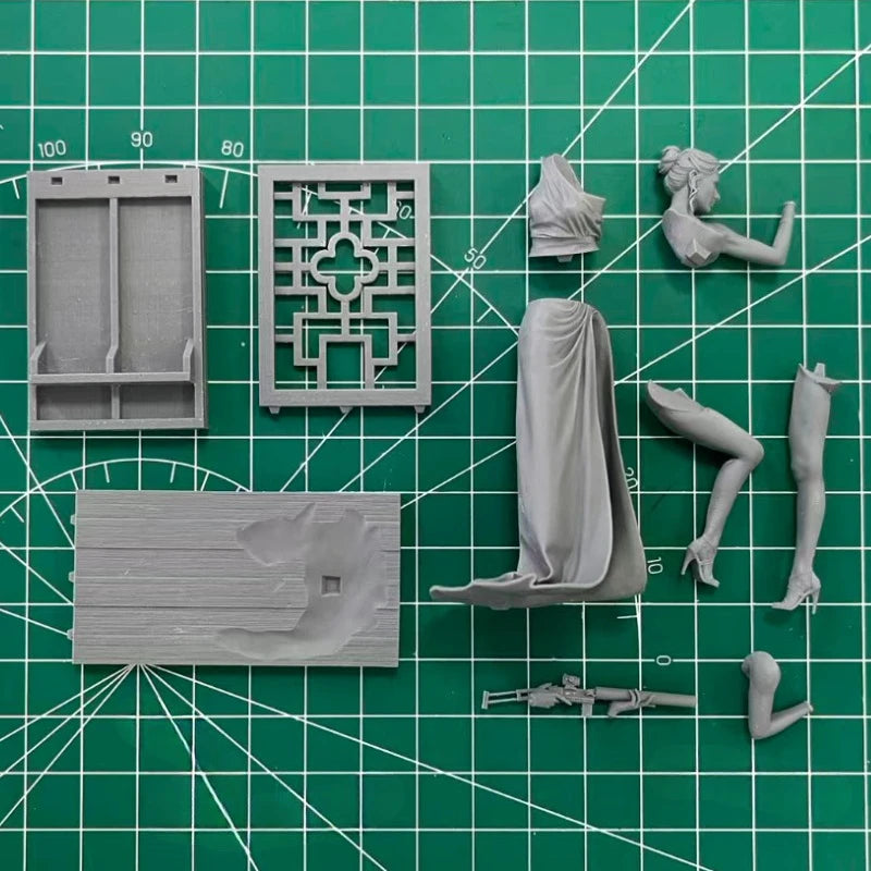 1/24 Modern Female Spy Agent, Resin Model Figure Kit, Unassembled and Unpainted