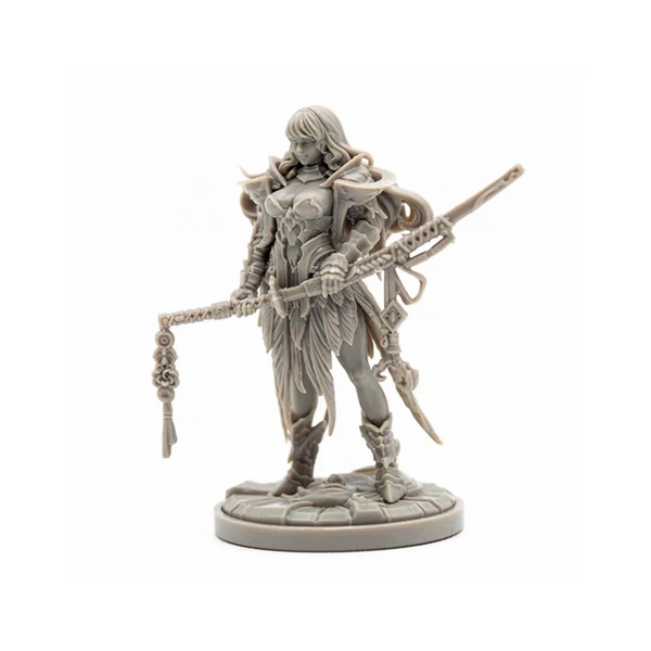 Fantasy Swordswoman, Resin Model Figure Kit, Fantasy Theme, Unassembled and Unpainted