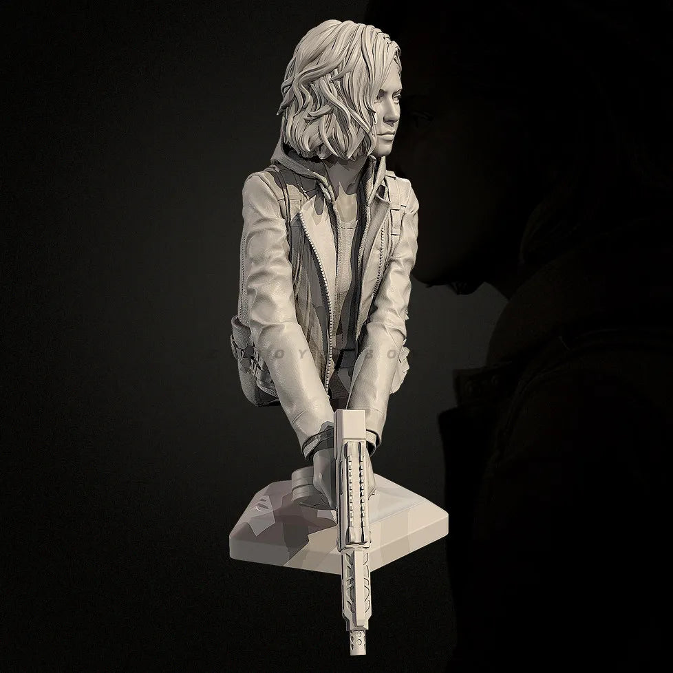 76mm Modern Tactical Operator, Resin Model Figure Kit, Sci-Fi Theme, Unassembled and Unpainted