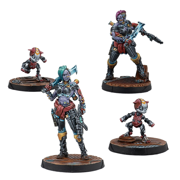 Cyberpunk Nomad Soldiers — Resin Figure Set