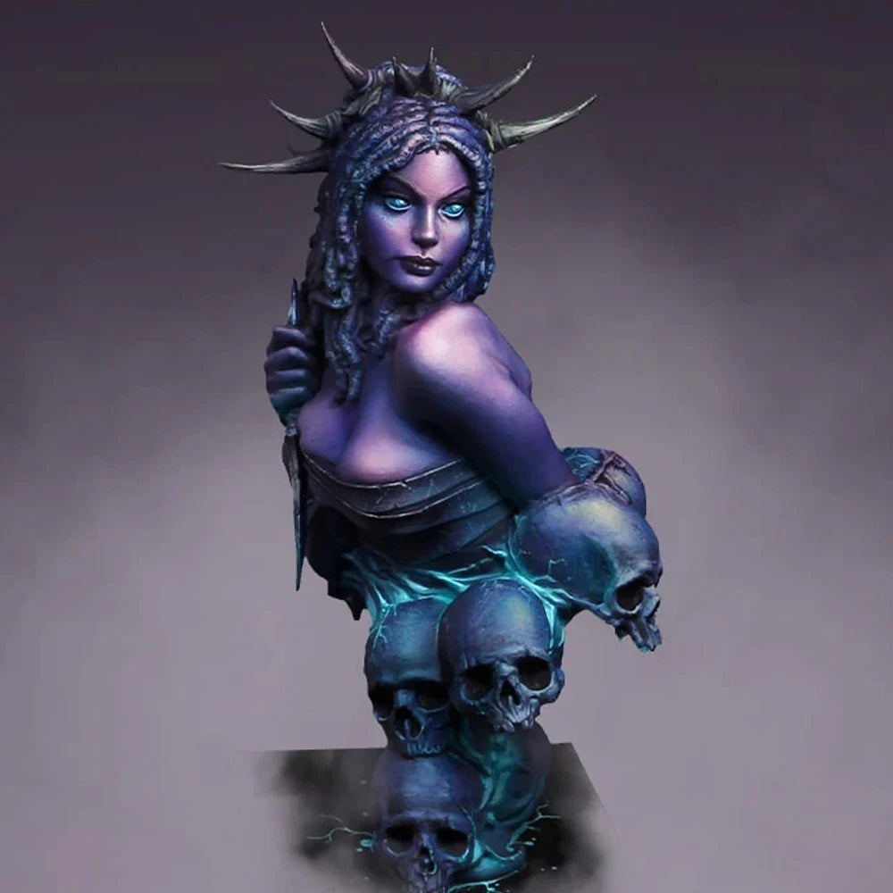 1/12 Liadan Fantasy Female, Resin Model Bust Kit, Fantasy Theme, Unassembled and Unpainted