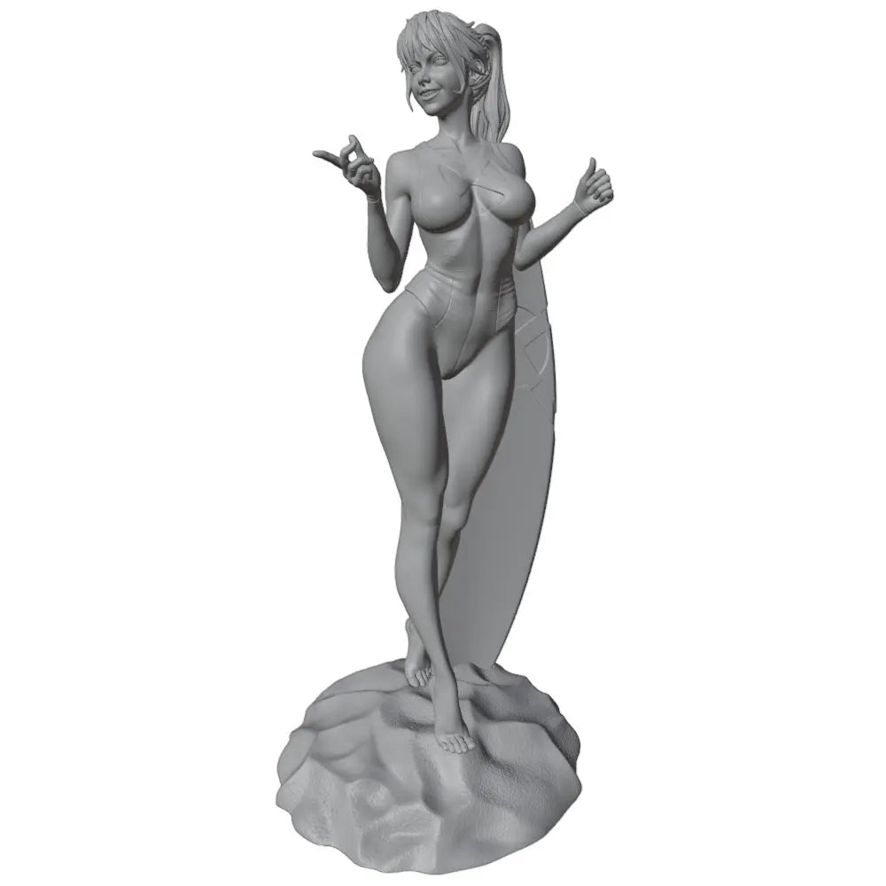 1/24 Fantasy Female Swordswoman, Resin Model Figure Kit, Unassembled and Unpainted
