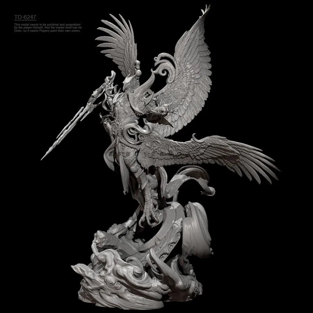 120mm Divine Eagle-Headed Beast, Resin Model Figure Kit, Fantasy Theme, Unassembled and Unpainted