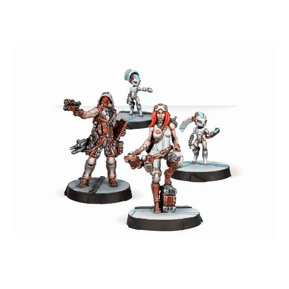 28mm Infinity Sci-Fi Support Soldiers, 6 Figures, Resin Model Figure Kit, Sci-Fi Theme, Unassembled and Unpainted