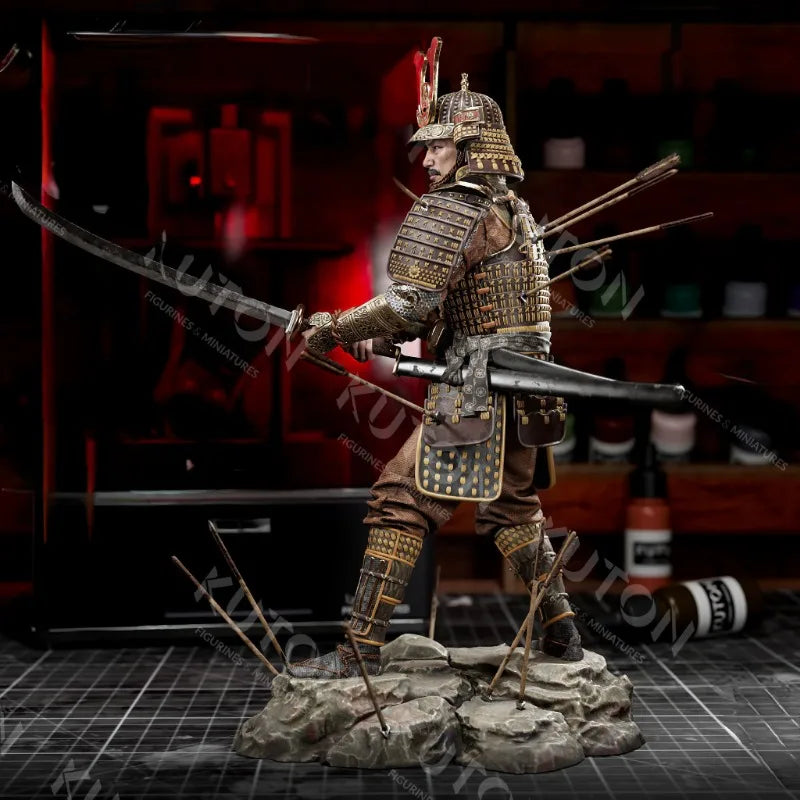 1/24 Medieval Toranaga Yoshii Samurai, Resin Model Figure Kit, Unassembled and Unpainted