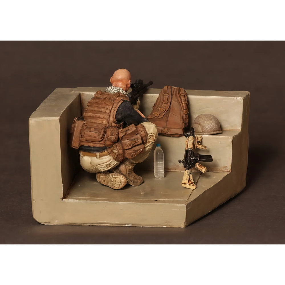 1/35 Modern PMC Sniper, Resin Model Figure Kit, Unassembled and Unpainted