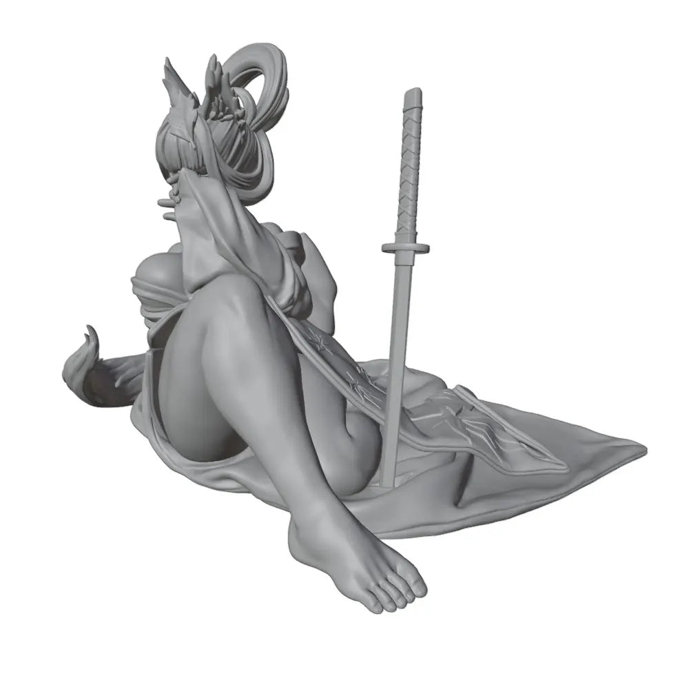 1/24 Spear Warrior, Resin Model Figure Kit, Fantasy Theme, Unassembled and Unpainted