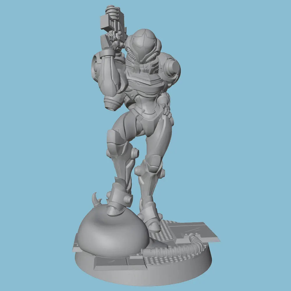 75mm Warrior, Resin Model Figure Kit, Sci-Fi Theme, Unassembled and Unpainted