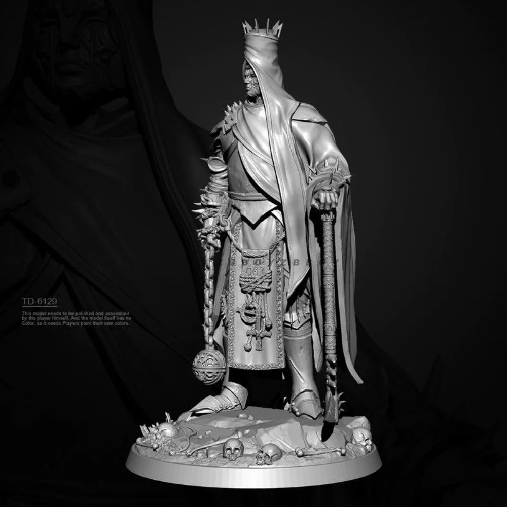 75mm Ancient Skull General, Resin Model Figure Kit, Unassembled and Unpainted