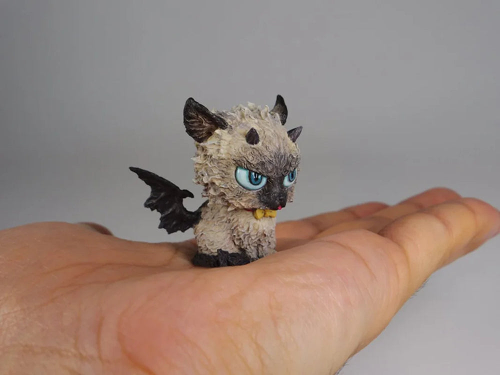 Demonic Cat Creature, Resin Model Creature Kit, Fantasy Theme, Unassembled and Unpainted
