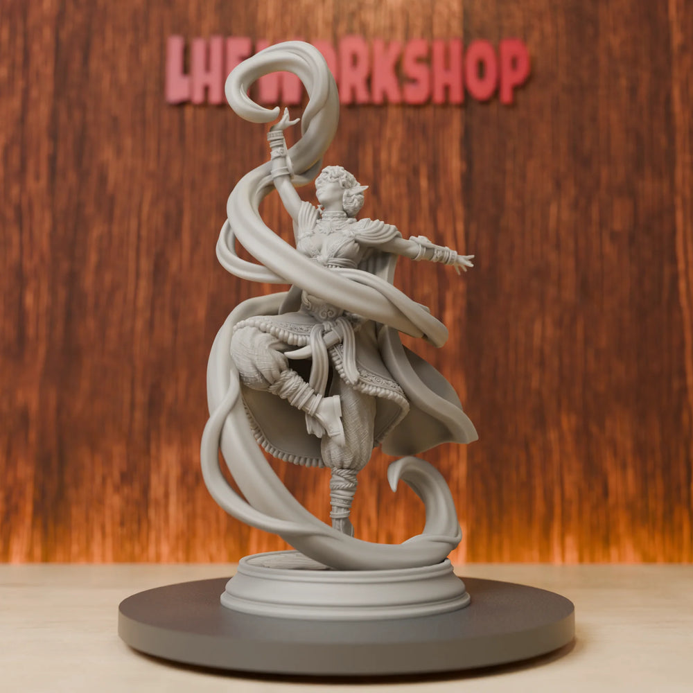 75mm Sun Elf Sorceress, Resin Model Figure Kit, Fantasy Theme, Unassembled and Unpainted