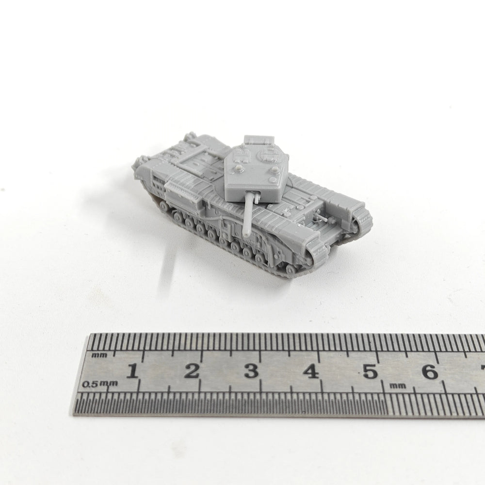 1/144 WWII British Churchill III Tank, Resin Model Vehicle Kit, Unassembled and Unpainted
