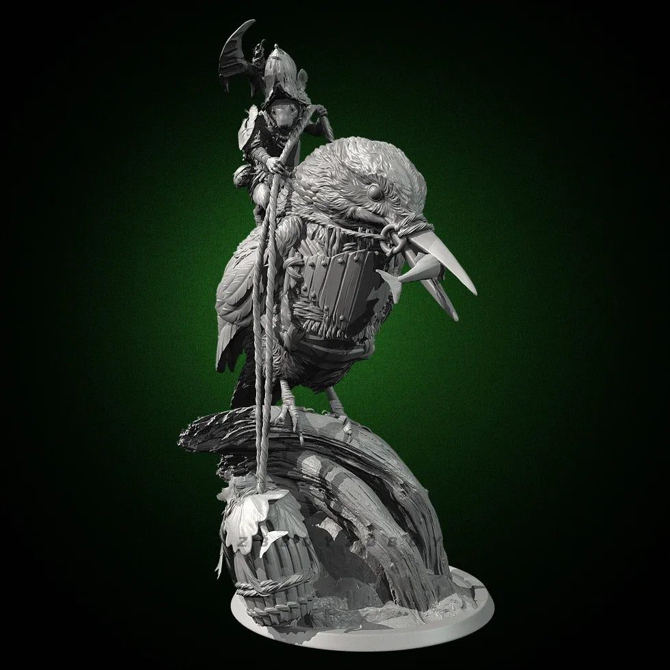 150mm Beast Warrior, Resin Model Figure Kit, Fantasy Theme, Unassembled and Unpainted