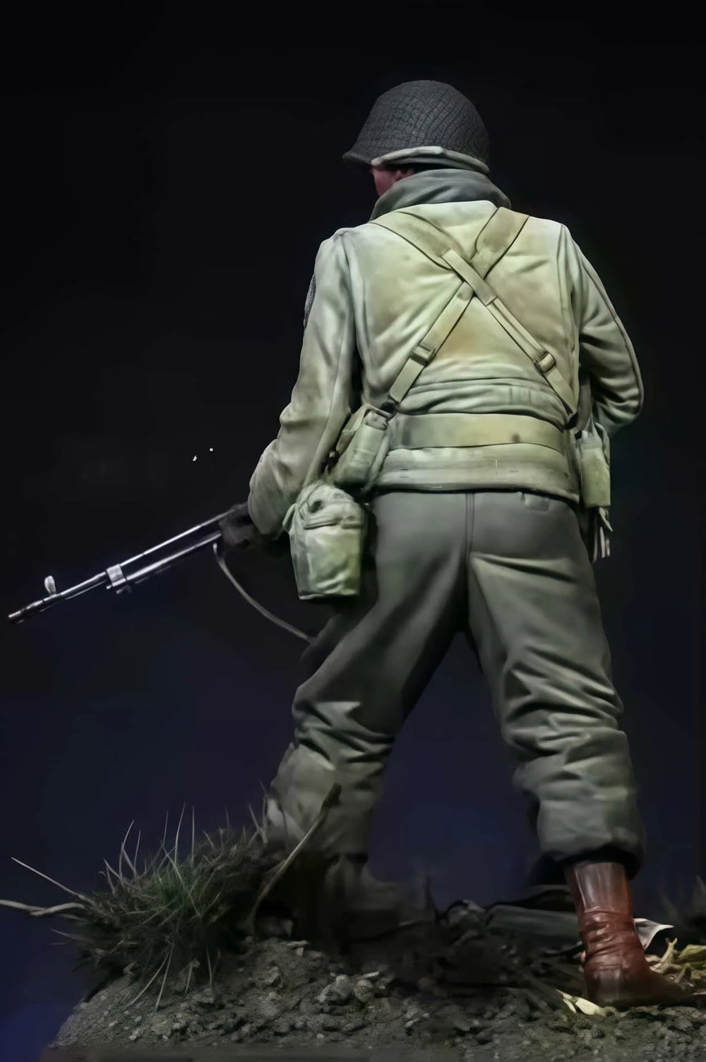 1/16 WWII US Army Infantryman, Resin Model Figure Kit, Unassembled and Unpainted