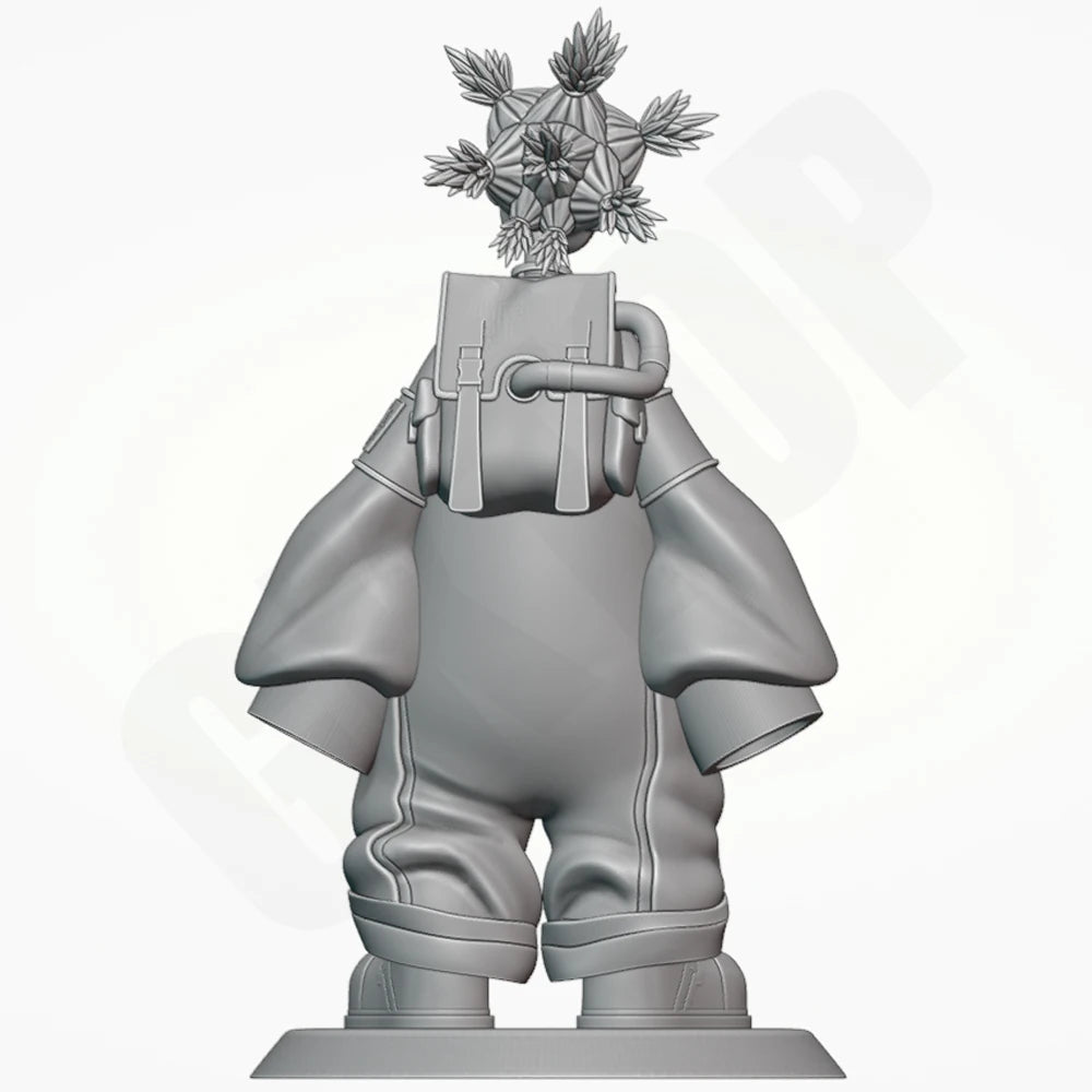 1/24 Warrior with Radiating Spikes and Tactical Coat, Resin Model Figure Kit, Anime Theme, Unassembled and Unpainted