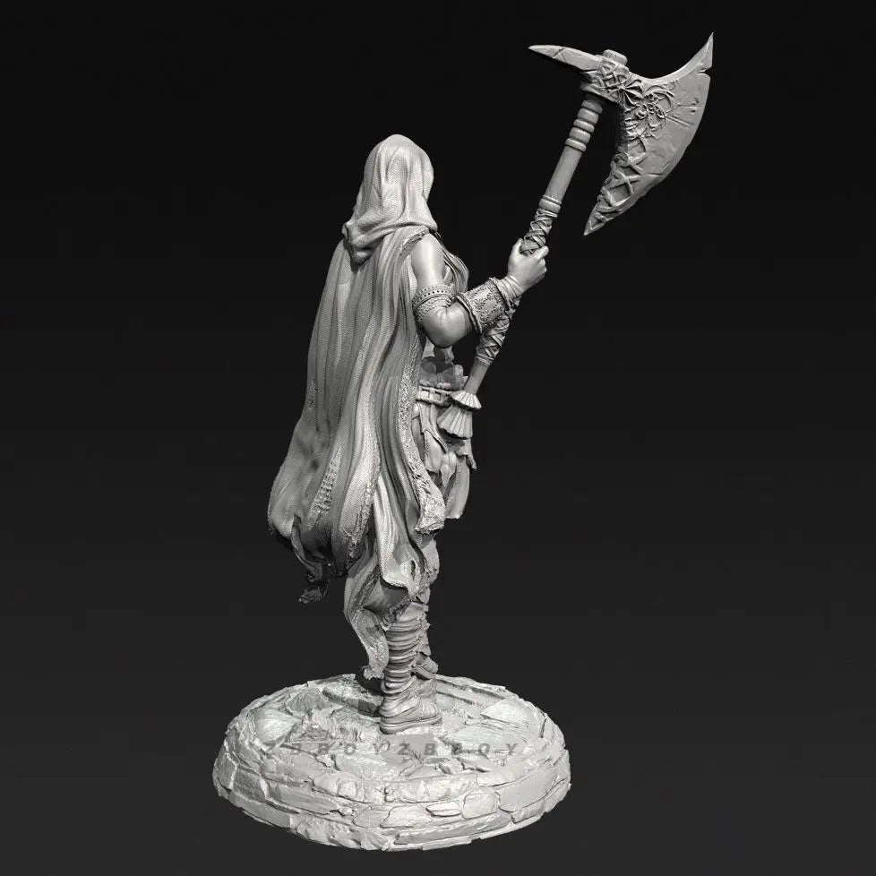 90mm Tribal Female Chief, Resin Model Figure Kit, Fantasy Theme, Unassembled and Unpainted