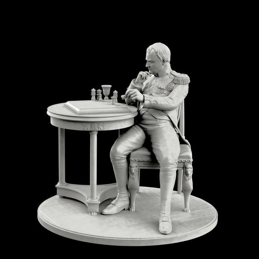 75mm Napoleonic French Emperor Napoleon, Resin Model Figure Kit, Unassembled and Unpainted