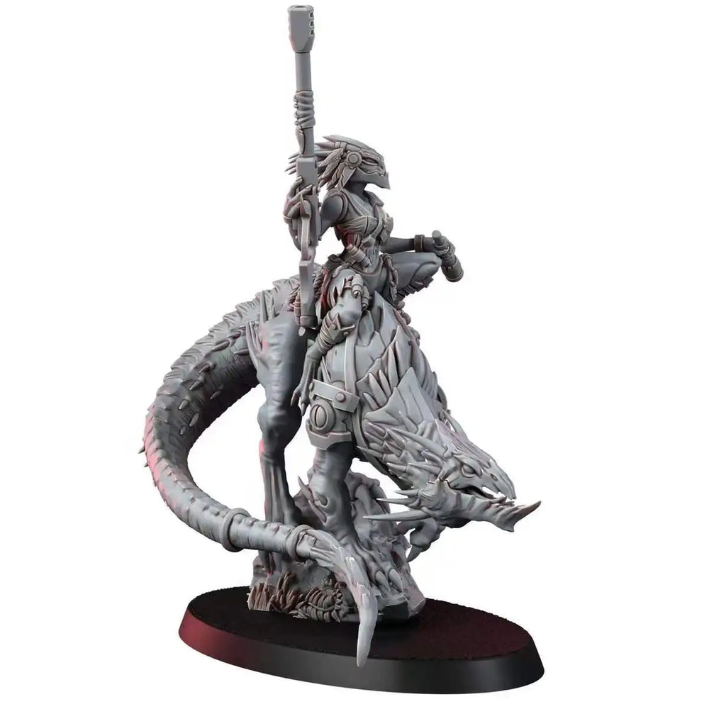 140mm Dragon Rider on Wyvern, Resin Model Figure Kit, Fantasy Theme, Unassembled and Unpainted