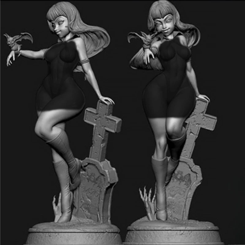 1/24 Cute Vampire Character, Resin Model Figure Kit, Fantasy Theme, Unassembled and Unpainted